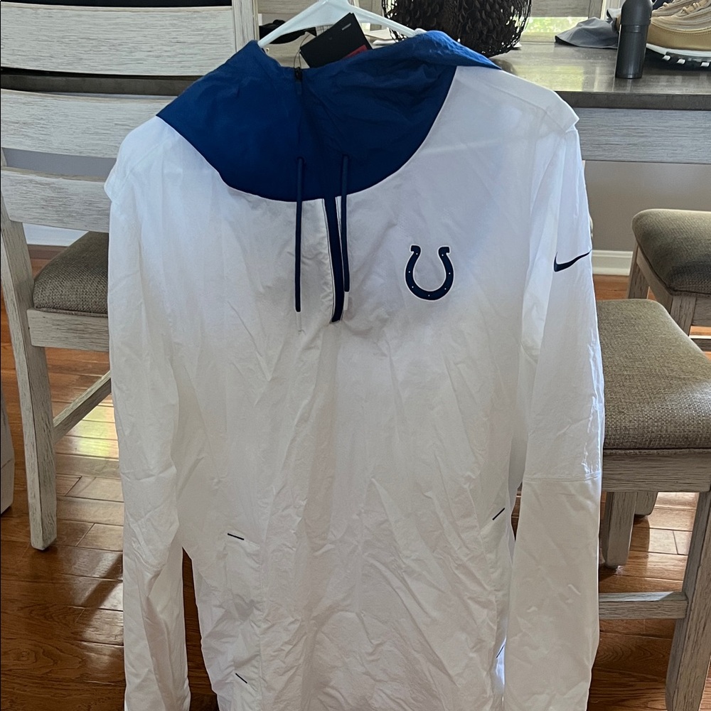 Nike White and Blue Lightweight Jacket